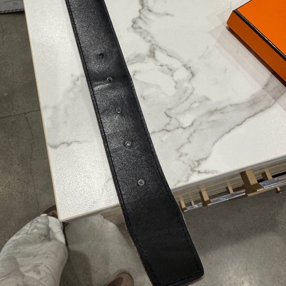 Hermes Brown Leather Constance Belt with Gold H Buckle - Picture 8 of 9